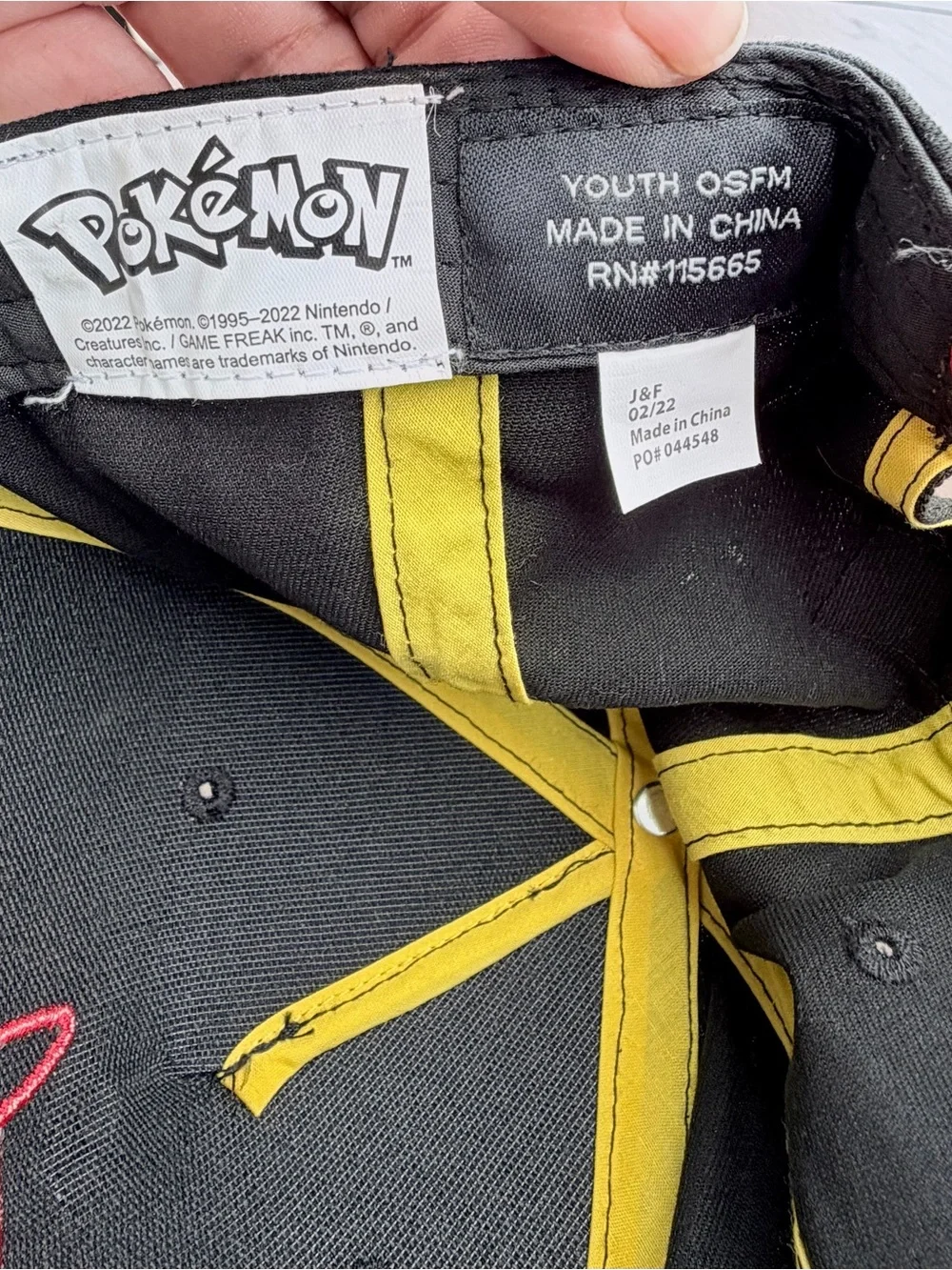 Bioworld Pokémon Pikachu Youth Snapback Hat